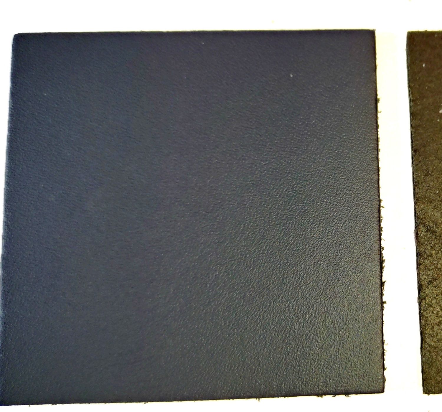 Leather Squares - 60mm x 60mm - Various Colours (Navy Blue, 10)